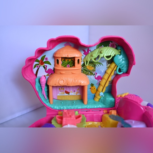Polly Pocket Flamingo Party Playset Only- Missing Accessories - Picture 3 of 11